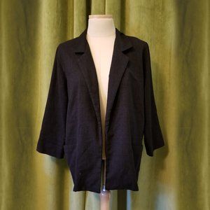 Cool Vintage Black Unstructured Blazer Size Large